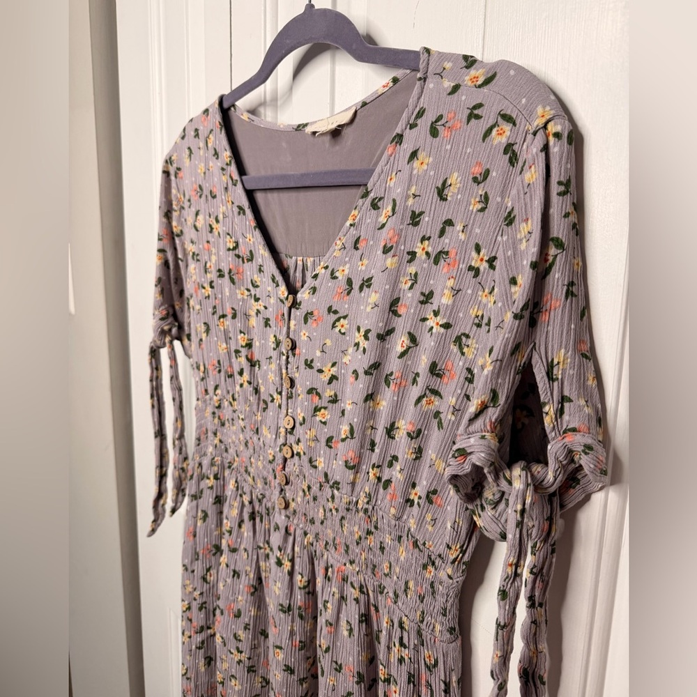 Reborn J Floral Midi Dress